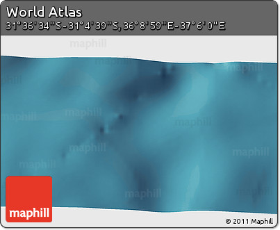 Satellite 3D Map of the Area around 31° 20' 36" S, 36° 37' 30" E