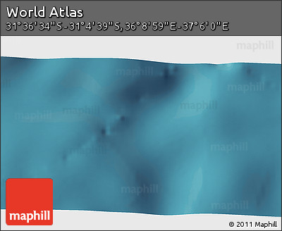 Satellite 3D Map of the Area around 31° 20' 36" S, 36° 37' 30" E