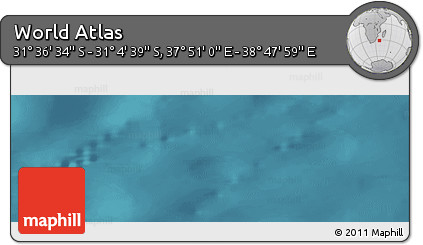 Satellite Panoramic Map of the Area around 31° 20' 36" S, 38° 19' 30" E