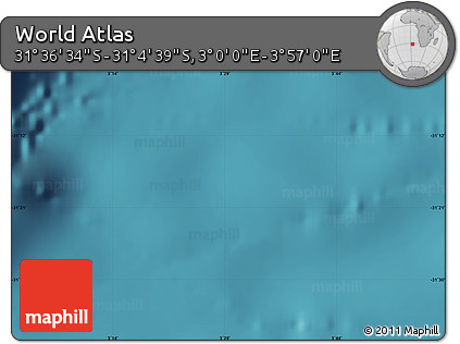 Satellite Map of the Area around 31° 20' 36" S, 3° 28' 30" E