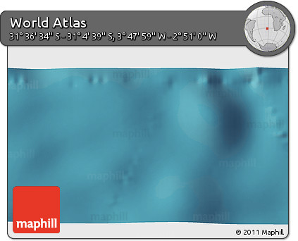 Satellite 3D Map of the Area around 31° 20' 36" S, 3° 19' 30" W