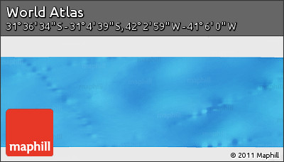 Physical Panoramic Map of the Area around 31° 20' 36" S, 41° 34' 30" W