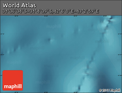 Satellite Map of the Area around 31° 20' 36" S, 42° 34' 30" E