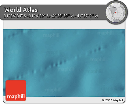 Satellite 3D Map of the Area around 31° 20' 36" S, 42° 25' 29" W