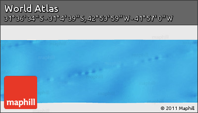 Physical Panoramic Map of the Area around 31° 20' 36" S, 42° 25' 29" W
