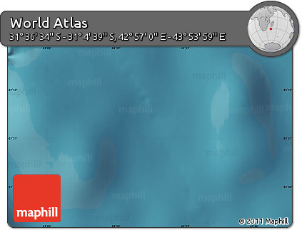 Satellite Map of the Area around 31° 20' 36" S, 43° 25' 29" E
