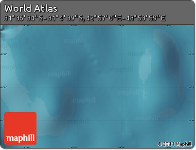 Satellite Map of the Area around 31° 20' 36" S, 43° 25' 29" E