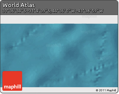 Satellite 3D Map of the Area around 31° 20' 36" S, 44° 7' 30" W