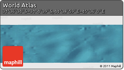 Satellite Panoramic Map of the Area around 31° 20' 36" S, 45° 7' 30" E