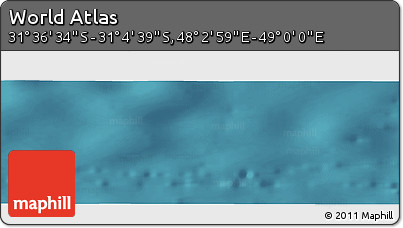 Satellite Panoramic Map of the Area around 31° 20' 36" S, 48° 31' 29" E