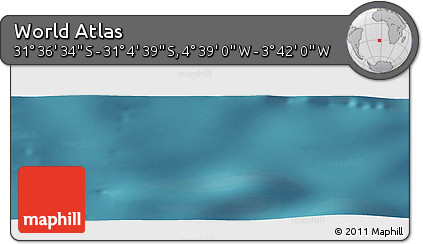 Satellite Panoramic Map of the Area around 31° 20' 36" S, 4° 10' 30" W