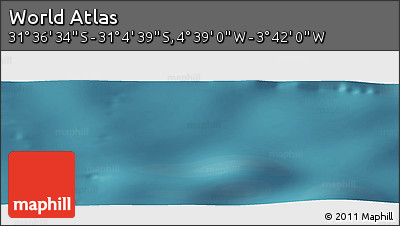 Satellite Panoramic Map of the Area around 31° 20' 36" S, 4° 10' 30" W
