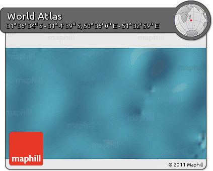 Satellite 3D Map of the Area around 31° 20' 36" S, 51° 4' 30" E
