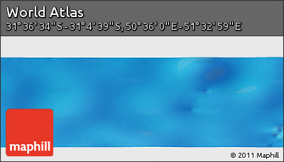 Physical Panoramic Map of the Area around 31° 20' 36" S, 51° 4' 30" E