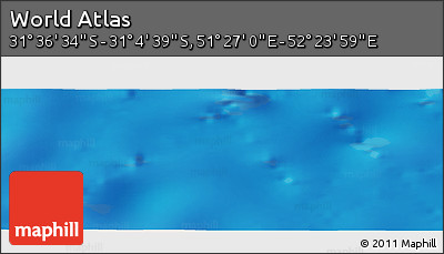 Physical Panoramic Map of the Area around 31° 20' 36" S, 51° 55' 29" E
