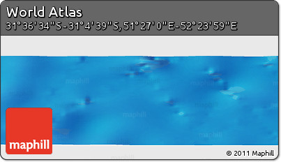 Physical Panoramic Map of the Area around 31° 20' 36" S, 51° 55' 29" E