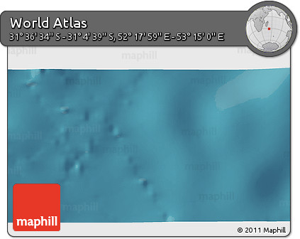 Satellite 3D Map of the Area around 31° 20' 36" S, 52° 46' 29" E
