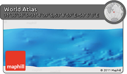 Physical Panoramic Map of the Area around 31° 20' 36" S, 53° 37' 30" E
