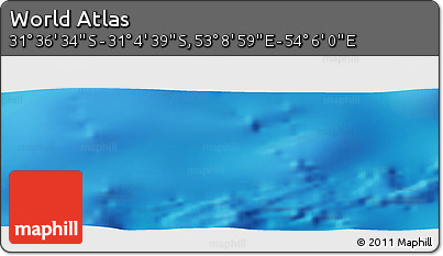 Physical Panoramic Map of the Area around 31° 20' 36" S, 53° 37' 30" E