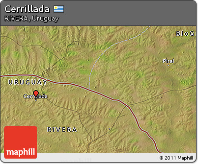 Satellite 3D Map of Cerrillada