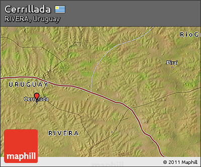 Satellite 3D Map of Cerrillada