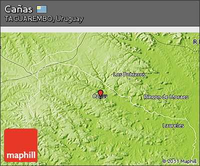 Physical 3D Map of Cañas