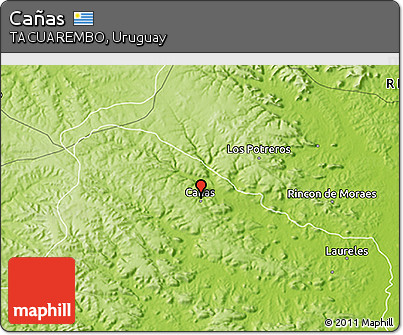 Physical 3D Map of Cañas