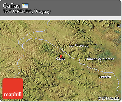 Satellite 3D Map of Cañas