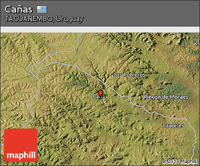 Satellite 3D Map of Cañas