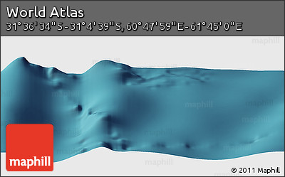 Satellite Panoramic Map of the Area around 31° 20' 36" S, 61° 16' 29" E