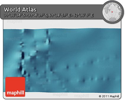 Satellite 3D Map of the Area around 31° 20' 36" S, 62° 7' 30" E
