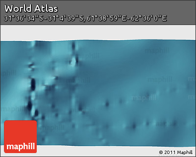 Satellite 3D Map of the Area around 31° 20' 36" S, 62° 7' 30" E
