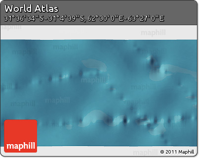 Satellite 3D Map of the Area around 31° 20' 36" S, 62° 58' 30" E