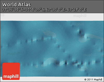 Satellite 3D Map of the Area around 31° 20' 36" S, 62° 58' 30" E