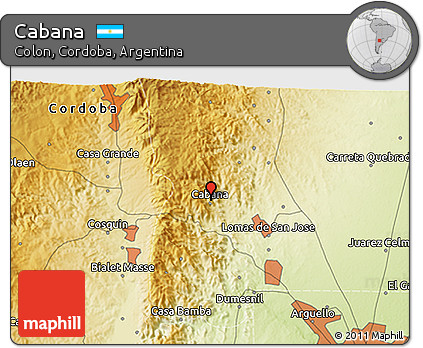 Physical 3D Map of Cabana