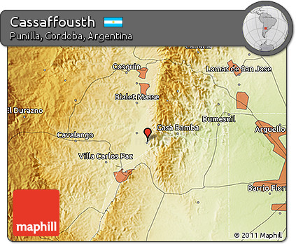 Physical 3D Map of Cassaffousth