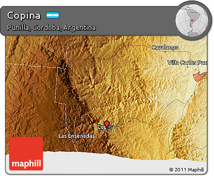 Physical 3D Map of Copina