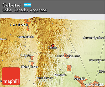 Physical 3D Map of Cabana