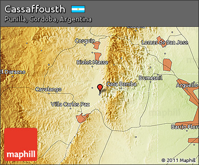 Physical 3D Map of Cassaffousth