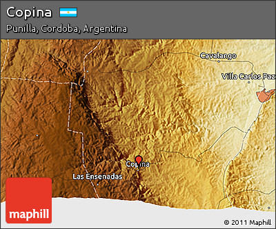 Physical 3D Map of Copina