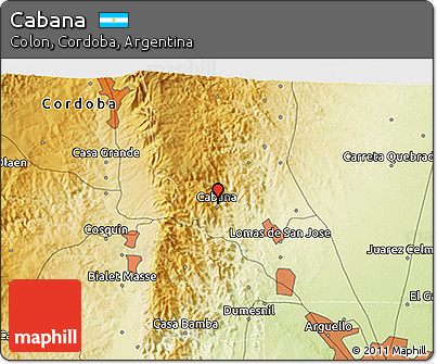 Physical 3D Map of Cabana