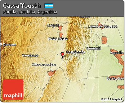 Physical 3D Map of Cassaffousth
