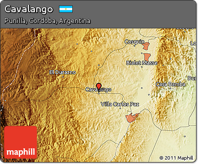 Physical 3D Map of Cavalango
