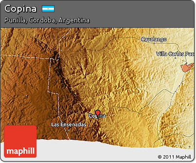 Physical 3D Map of Copina