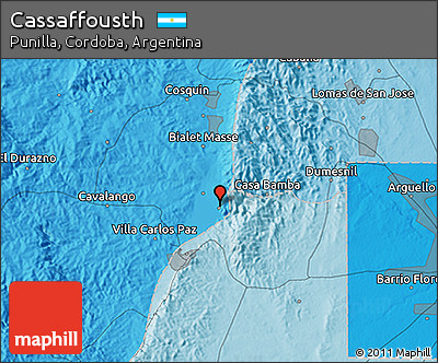 Political 3D Map of Cassaffousth