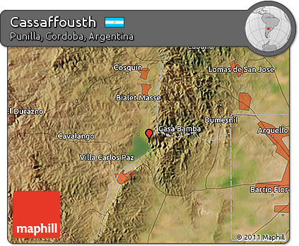 Satellite 3D Map of Cassaffousth