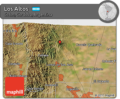 Satellite 3D Map of Los Altos