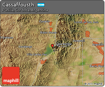 Satellite 3D Map of Cassaffousth