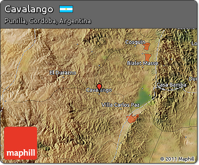 Satellite 3D Map of Cavalango