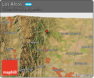 Satellite 3D Map of Los Altos